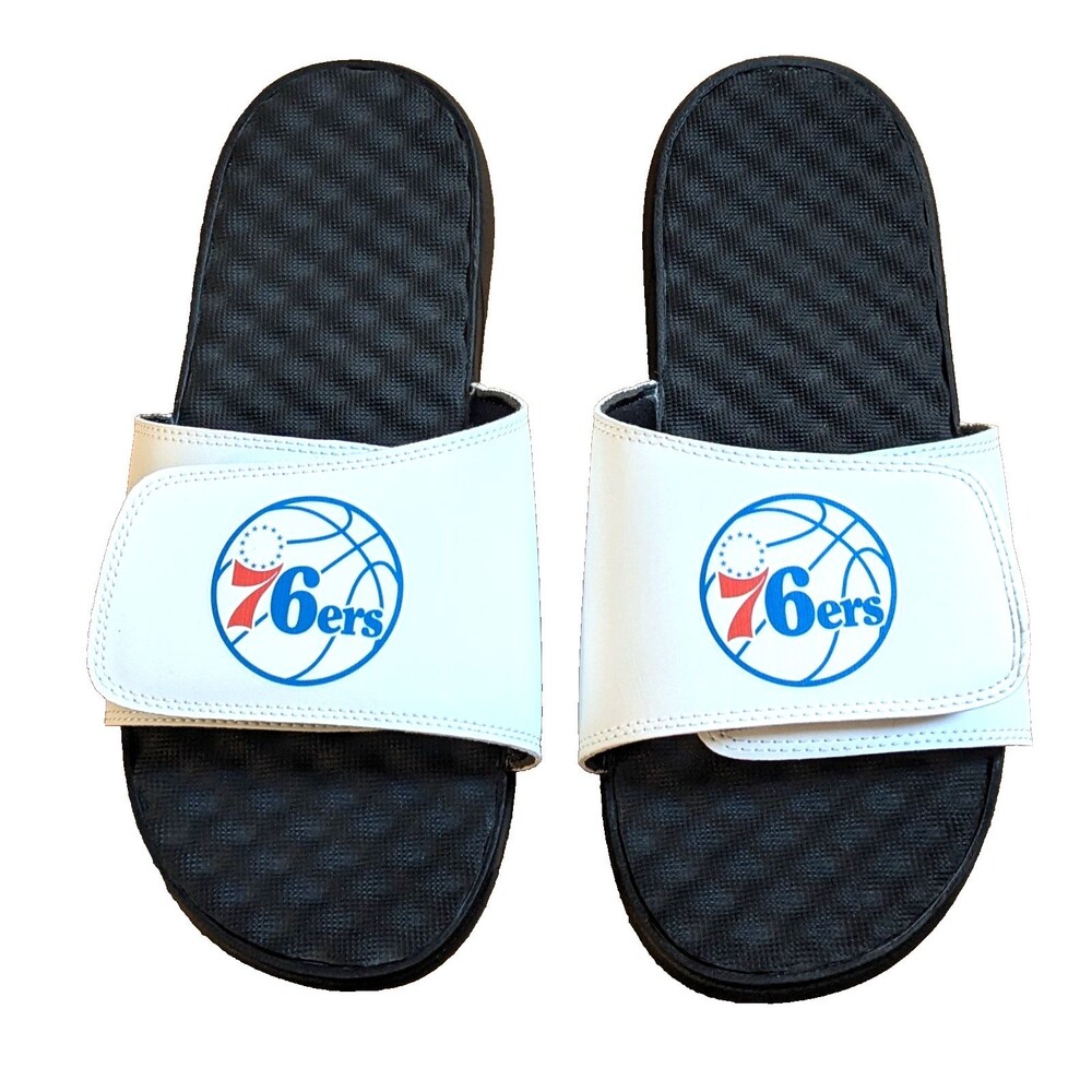 Philadelphia 76ers ISlide Slide Sandals Unisex Size 11 Adjustable NBA Licensed